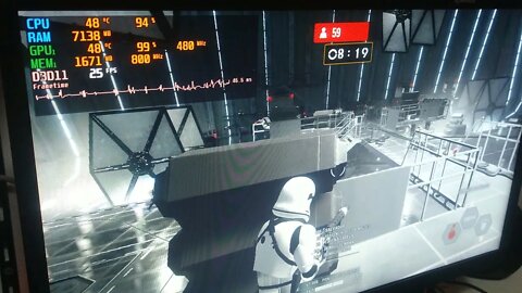 Star Wars Battlefront 2 na APU AMD A10 RX425-BB QuadCore da Maxsun + IGP Radeon R6 em 720 no mínimo.