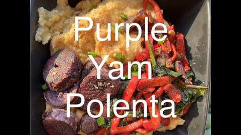 Okinawa yam polenta