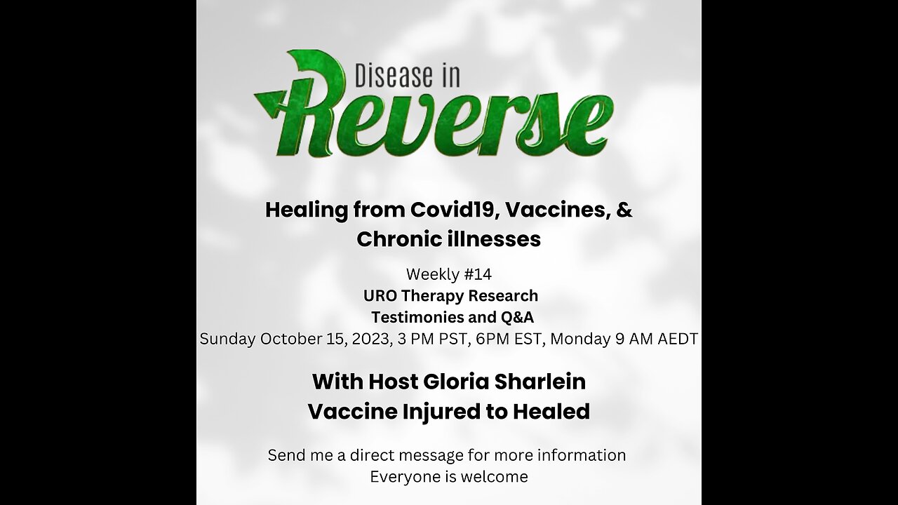 Disease in Reverse URO Therapy Research by Jonathan Otto & Dr. Ed Group