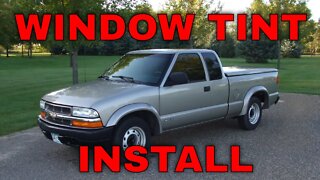 2002 CHEVY S-10 GETS IT'S WINDOWS TINTED