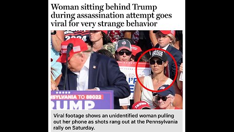 WOMAN APPEAR SUSPICIOUS👱‍♀️📲🏚️🥷IN PENNSYLVANIA RALLY SHOOTING🏚️🥷💫