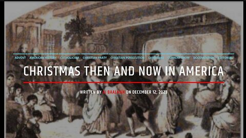 Christmas Then and Now In America