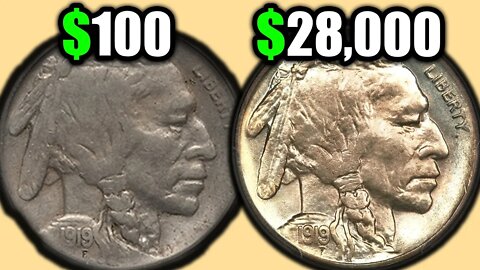 HOW MUCH ARE BUFFALO NICKELS WORTH? 1919 INDIAN HEAD NICKEL VALUES