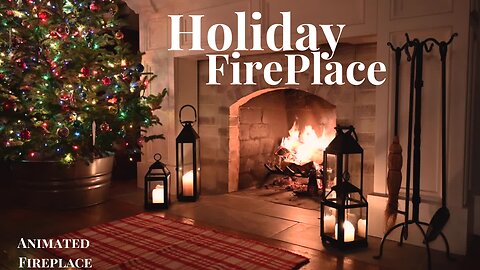 Holiday Fireplace | Fireplace Sleep Sound | Relax Focus Meditate | 2 Hours