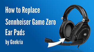 How to Replace Sennheiser Game Zero Headphones Ear Pads / Cushions | Geekria