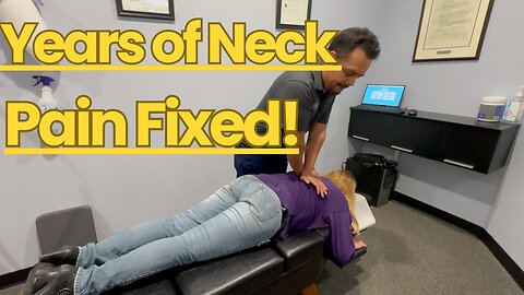 Years of Neck Pain Vanish! Woman's Incredible Chiropractic Transformation ✨ #PainRelief