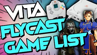 PS Vita FlyCast Compatibility List