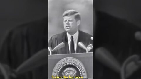 John F Kennedy speech about peace #peace
