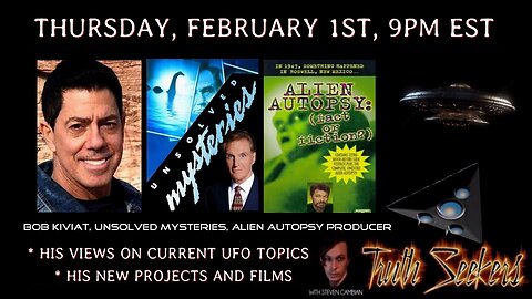 A conversation with Bob Kiviat, unsolved mysteries, alien autopsy producer.