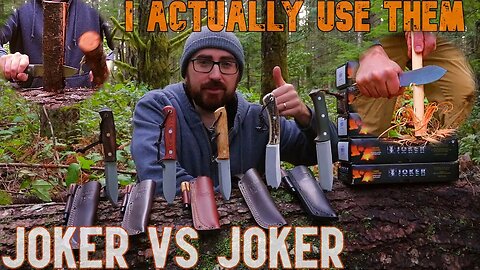 Joker Knives | Nomad vs Nessmuk vs Ember vs Nordico vs Campero | FIELD TEST, COMPARISION, REVIEW