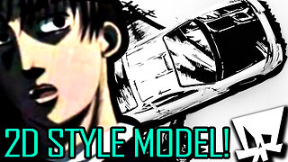 2D / Cartoon Car Build! Scale Model build-off, Anime / Manga style