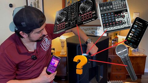 How to connect a DJ controller, mixer, phone, mic, Aux and Bluetooth to the ICOA 15ABT by LD Systems