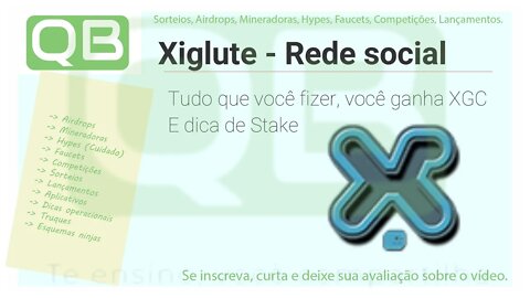 #Criptomoeda #Brasileira - #xiglute (XGC) - Aprenda onde ganhar e como trocar.