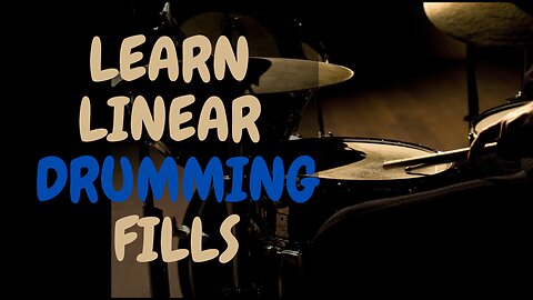 Learn linear drumming fills with accented notes