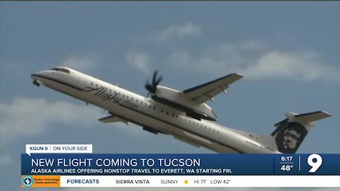 Inaugural flight from Tucson to Everett, WA