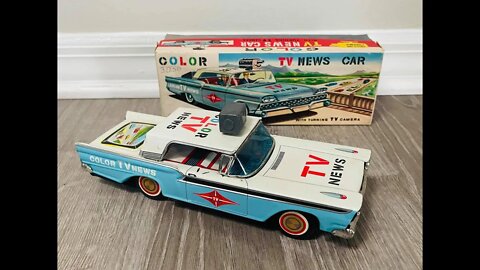 Rare Color TV News Car MIB
