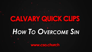 How To Overcome Sin