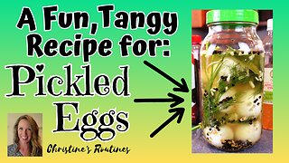 Mastering Homemade Pickled Eggs with a Tangy Twist #pickledeggs #acv