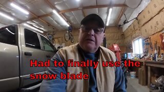New Snow Blade finally in use