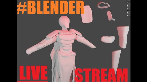 Making Armor And Clothes in #Blender LIVE ***STREAM***