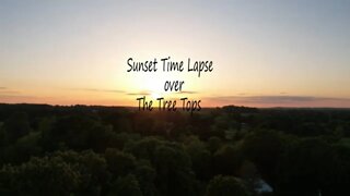 Sunset Time Lapse over the Tree Tops