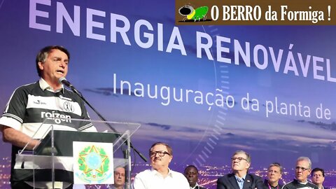 Bolsonaro discursa na inauguração da Planta de Biogás em Guariba-SP