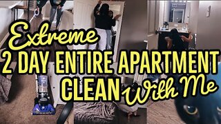 *EXTREME* 2 DAY ENTIRE APARTMENT SUMMER CLEAN WITH ME 2021 | SPEED CLEANING MOTIVATION |ez tingz
