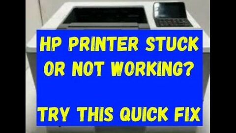 *** HP Printer Stuck on Initializing *** Try this quick fix first. #viral