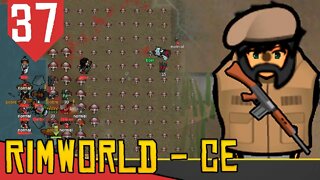 TROCANDO TIRO na Noite Rimworld Combat Extended #37 Série Gameplay PT BR