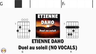 ETIENNE DAHO Duel au soleil FCN GUITAR CHORDS & LYRICS NO VOCALS