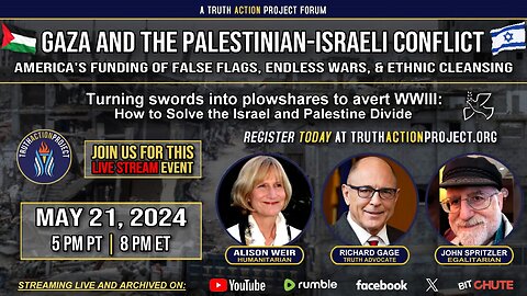 Gaza and The Palestinian Israeli Conflict - Funding of False Flags, Endless Wars, & Ethnic Cleansing