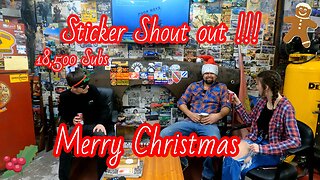 Merry Christmas! 18,500 Subs! Thank you to our Fans! Sticker Shout Out! 18500 Subs....