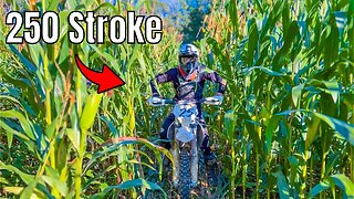 I Made A Dirtbike Track In The Middle Of A Corn Field!
