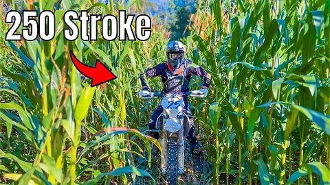 I Made A Dirtbike Track In The Middle Of A Corn Field!