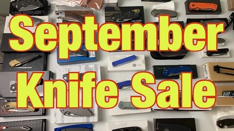 September Knife Sale list 1-46 in the description section and 47-114 in comment section below