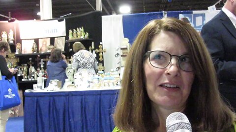 Voices of the Authors Michelle Buckman at the Catholic Marketing Trade Show