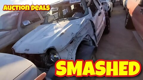 Jeep Smashed, Auction Deals, Repos Everywhere, Mustang, Live Auction