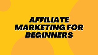 How to start affiliate marketing today!