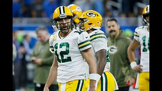 Who starts at right tackle for the Packers against the Lions?