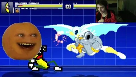 Fruit Characters (Annoying Orange And Dancing Banana) VS Moon Knight In An Epic Battle In MUGEN