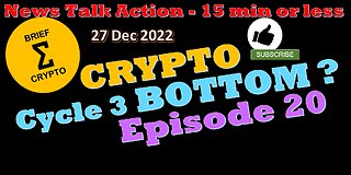 CRYPTO BOTTOM ? - Episode 20 - Crypto news, talk, cycle, bottom