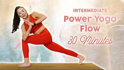 Intermediate Power Yoga for Weight Loss & Strength, Total Body Workout Upper Body