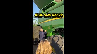 Trump signs tractor