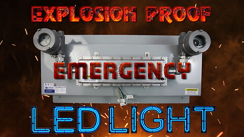 Explosion Proof Bug Eye Emergency LED Fixture - Self-Testing - 90 Minute Emergency Runtime
