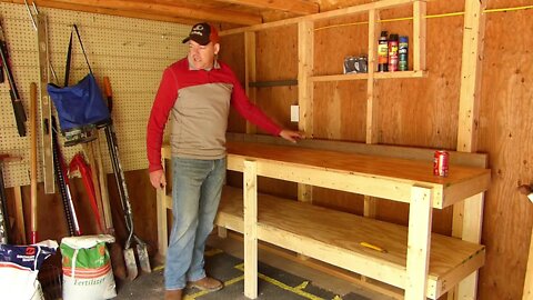 #130 Getting The Shed Organized With a New Workbench