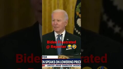 Biden cursing at reporter.