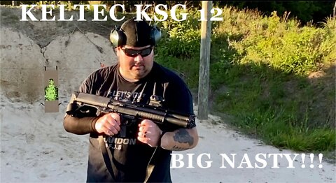 KELTEC KSG 12 Gauge BP equipped with SIG Romeo5 Red Dot SHORT REVIEW!! BIG NASTY!!!