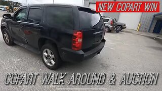 Copart Walk Around And Auction, Tahoe Copart Win, Benz, Hellcat, Limo and More