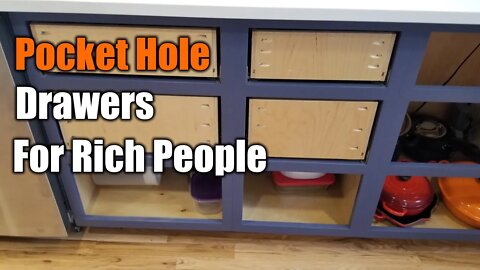 How To Make Drawers For Massive Kitchen Remodel | For The Rich | THE HANDYMAN |