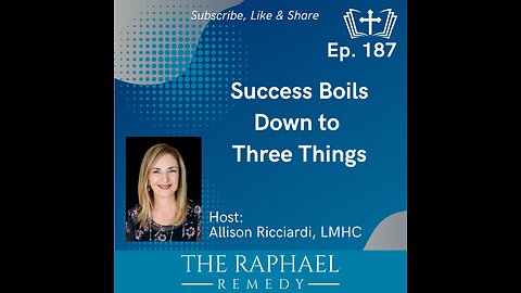 Ep. 187 Success Boils Down to Three Things
